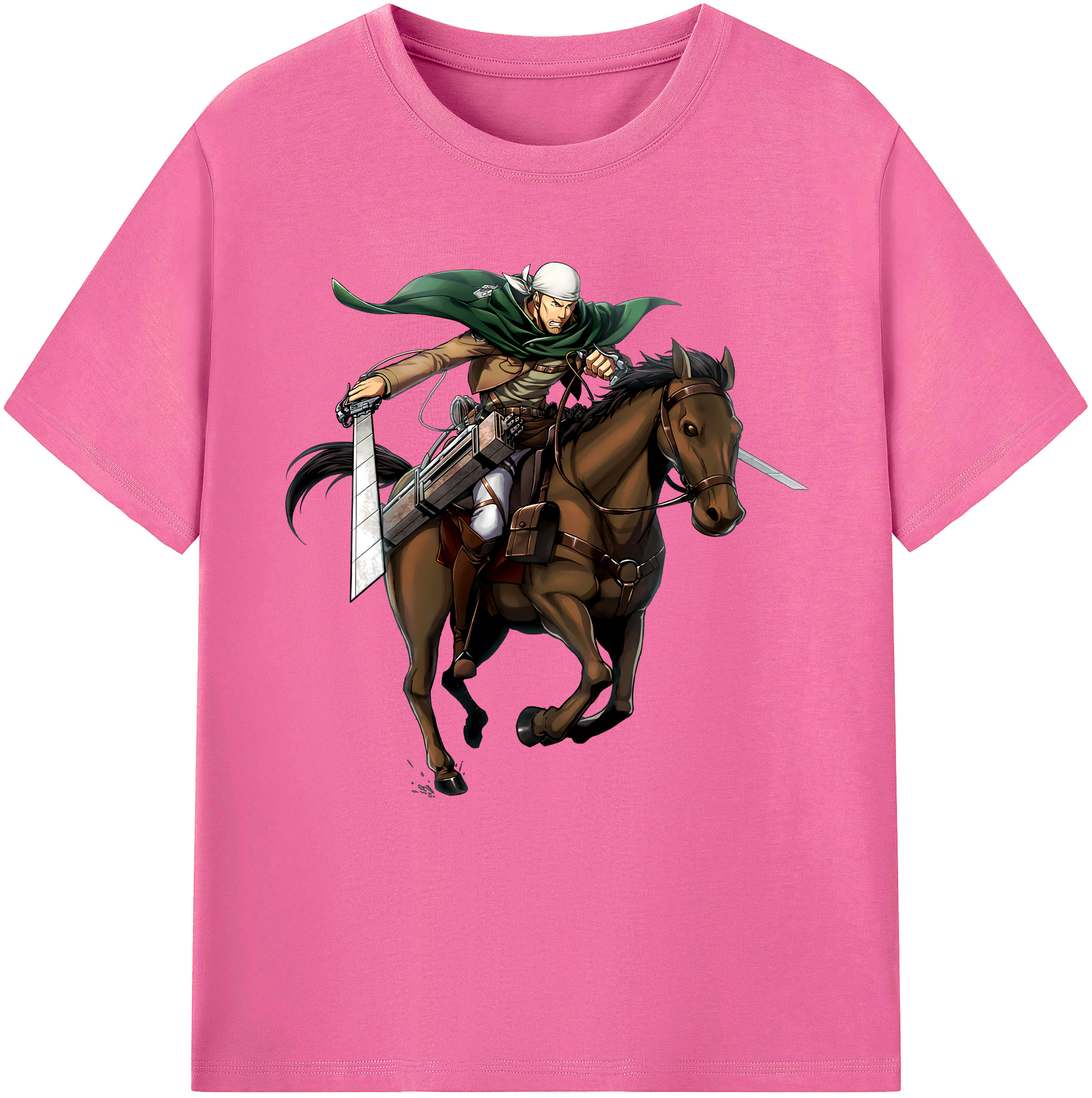 （画像用） 進撃の巨人 Attack on Titan レディースカジュアルプリントTシャツ（綿100％）
